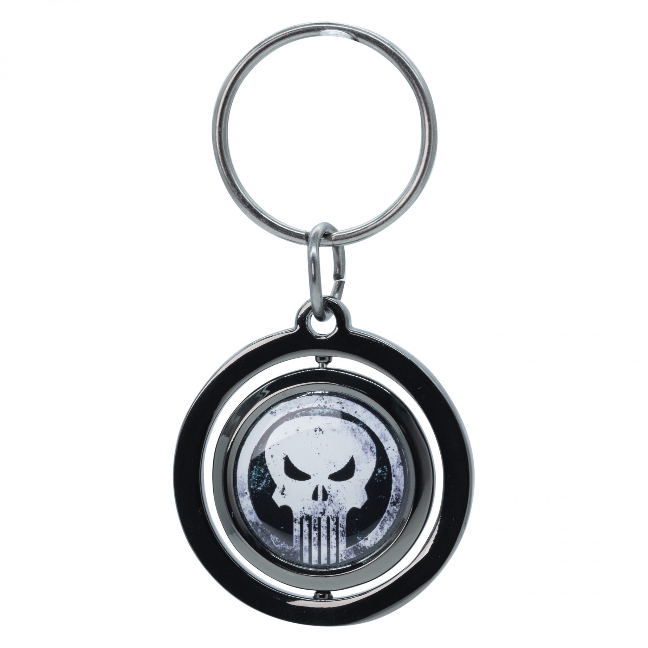 Punisher Logo Spinner Keychain